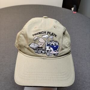 Vintage Headmost Trucker Hat Trench Plate Logo Strapback Cap